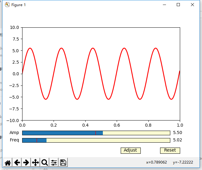 Python使用Slider组件实现调整曲线参数功能示例
