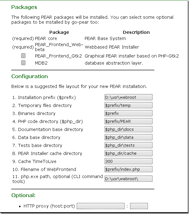 Windows 下的 PHP-PEAR 安装方法