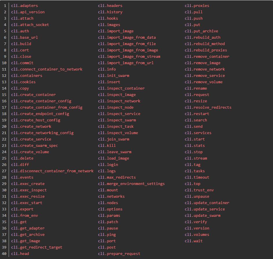 docker-py 用Python调用Docker接口的方法