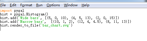 Python中的pygal安装和绘制直方图代码分享