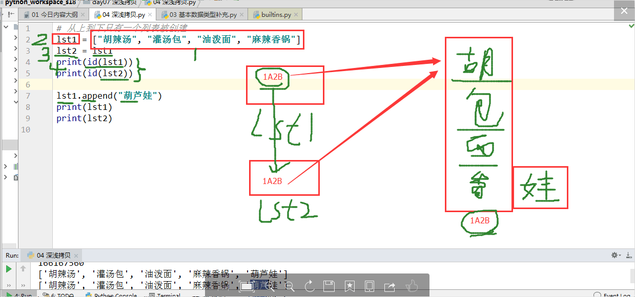 浅谈python的深浅拷贝以及fromkeys的用法