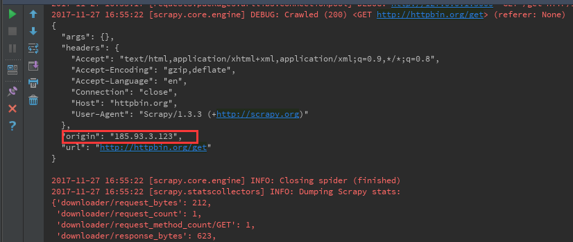 Python爬虫框架scrapy实现downloader_middleware设置proxy代理功能示例