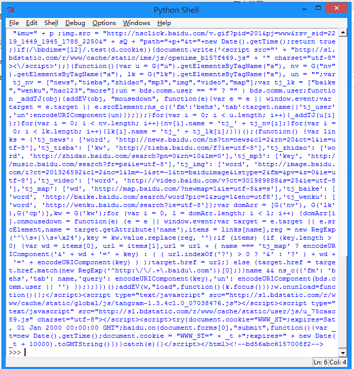 零基础写python爬虫之使用urllib2组件抓取网页内容