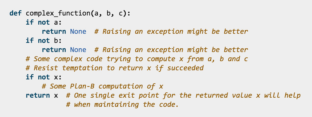 Python commenting